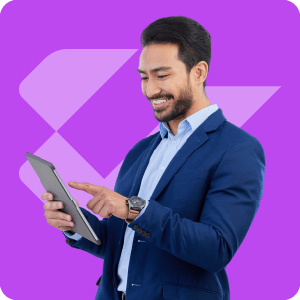 Tablet user